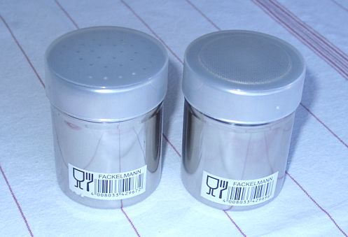 Sugar castor to be turned into a headlight